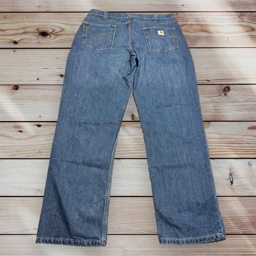 Carhartt Jeans Relaxed Fit Blue Size 38 x 34 - Picture 4 of 8